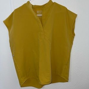 FIGS gold rafaela oversized scrub top